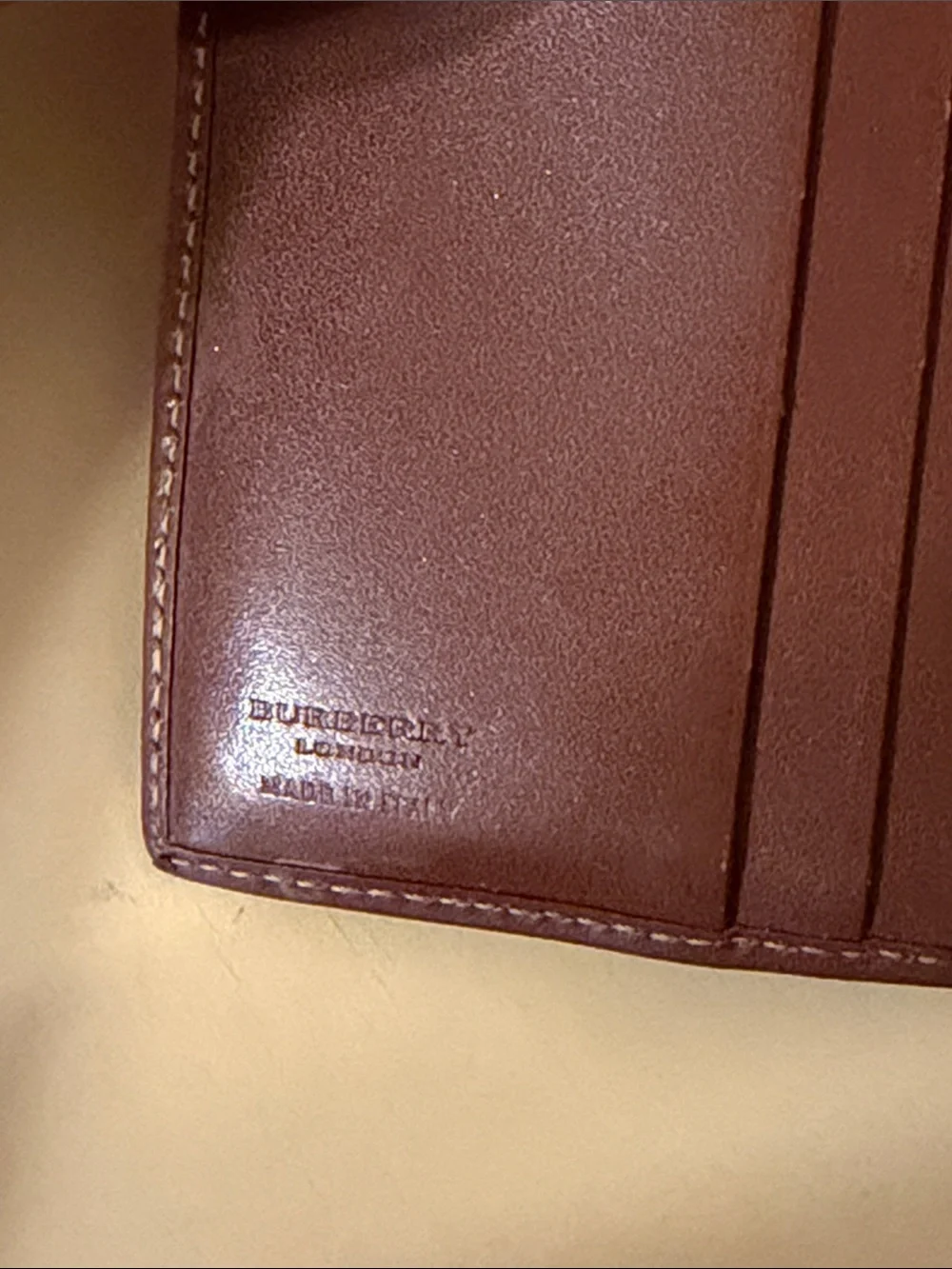 Burberry novacheck & leather wallet